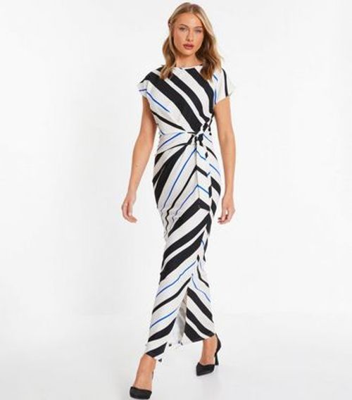 QUIZ White Stripe Maxi Dress...