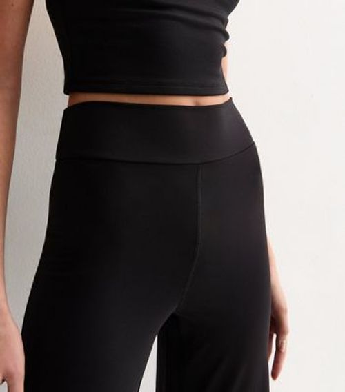 Black Wide Leg Leggings New...