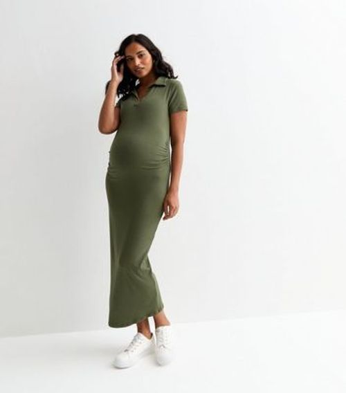 Maternity Green Ribbed...