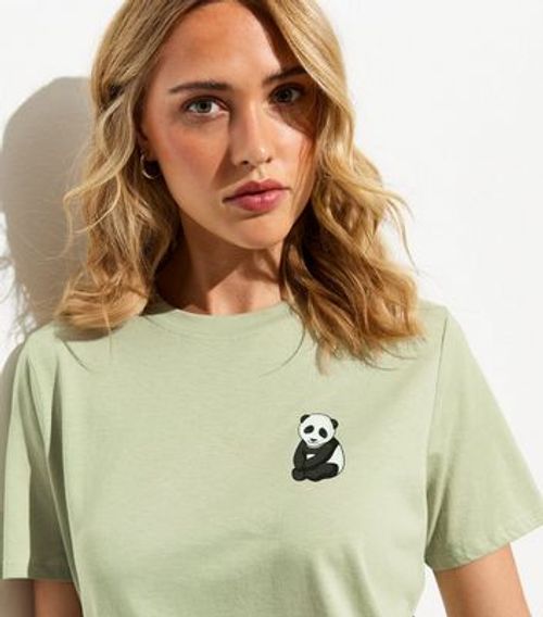 Light Green Panda Print...