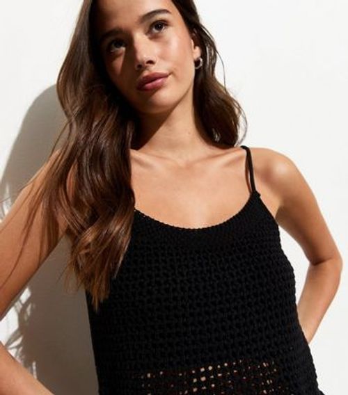 ONLY Black Crochet Strappy...