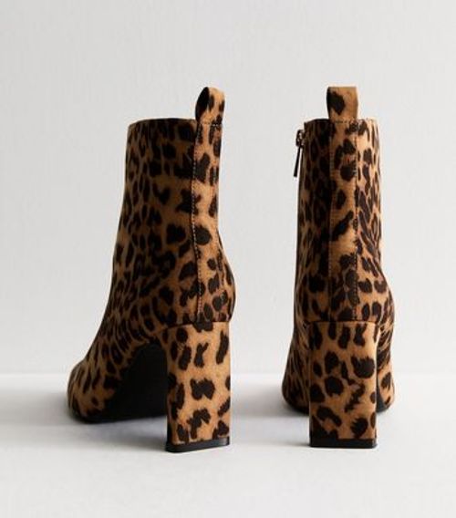 Stone Animal Print Heel Ankle...