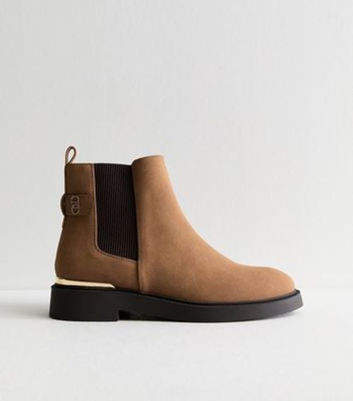 Tan Suedette Chelsea Boots...