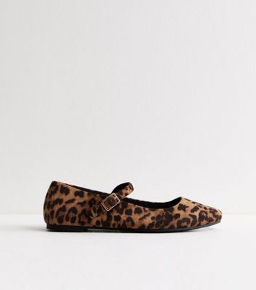 Dark Brown Leopard Print Mary...