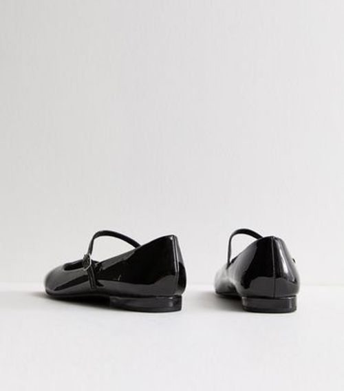 Wide Fit Black Patent Mary...