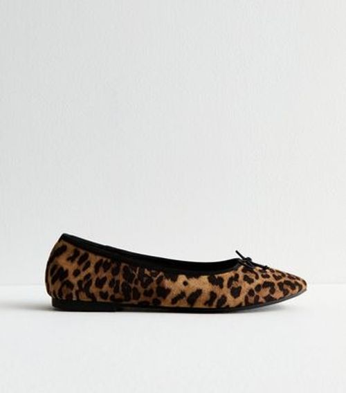 Brown Leopard Print Ballet...