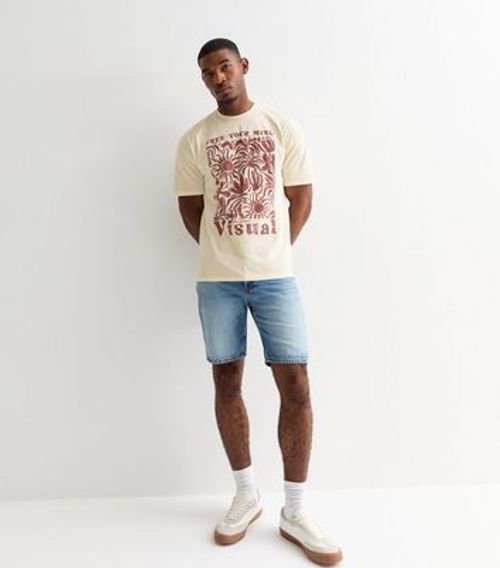 Men's Off White Cotton Free...