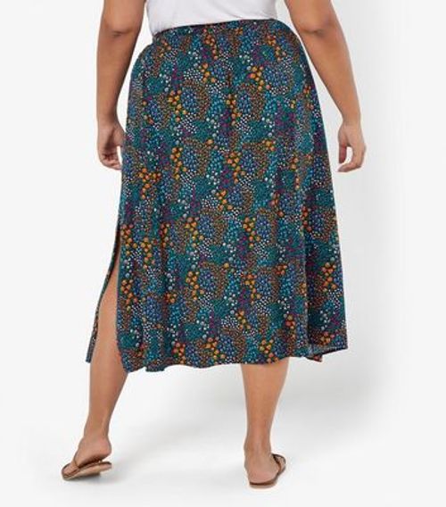 Apricot Curves Navy Floral...