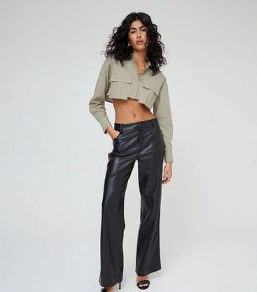 WKNDGIRL Olive Cotton Crop...