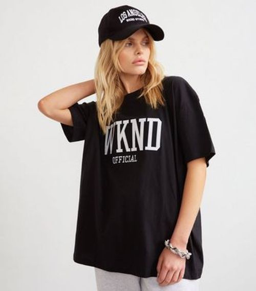 WKNDGIRL Black Embroidered...