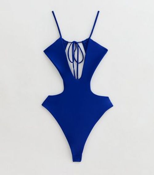 Gini London Blue Wrap Plunge...