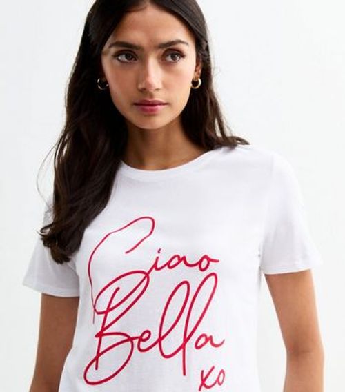 Tall White Ciao Bella Cotton...