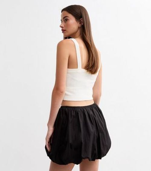 Black Mini Bubble Skirt New...