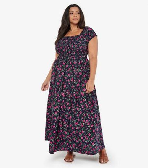 Apricot Curves Navy Ditsy...