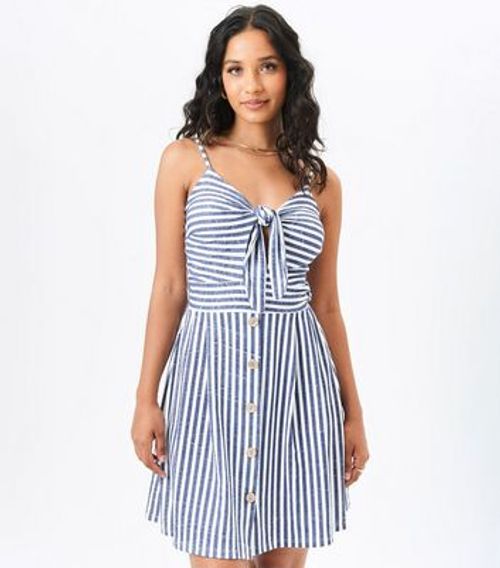 Gini London Navy Stripe Print...