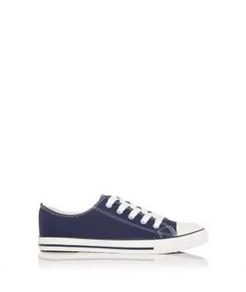 Navy Canvas Stripe Sole...