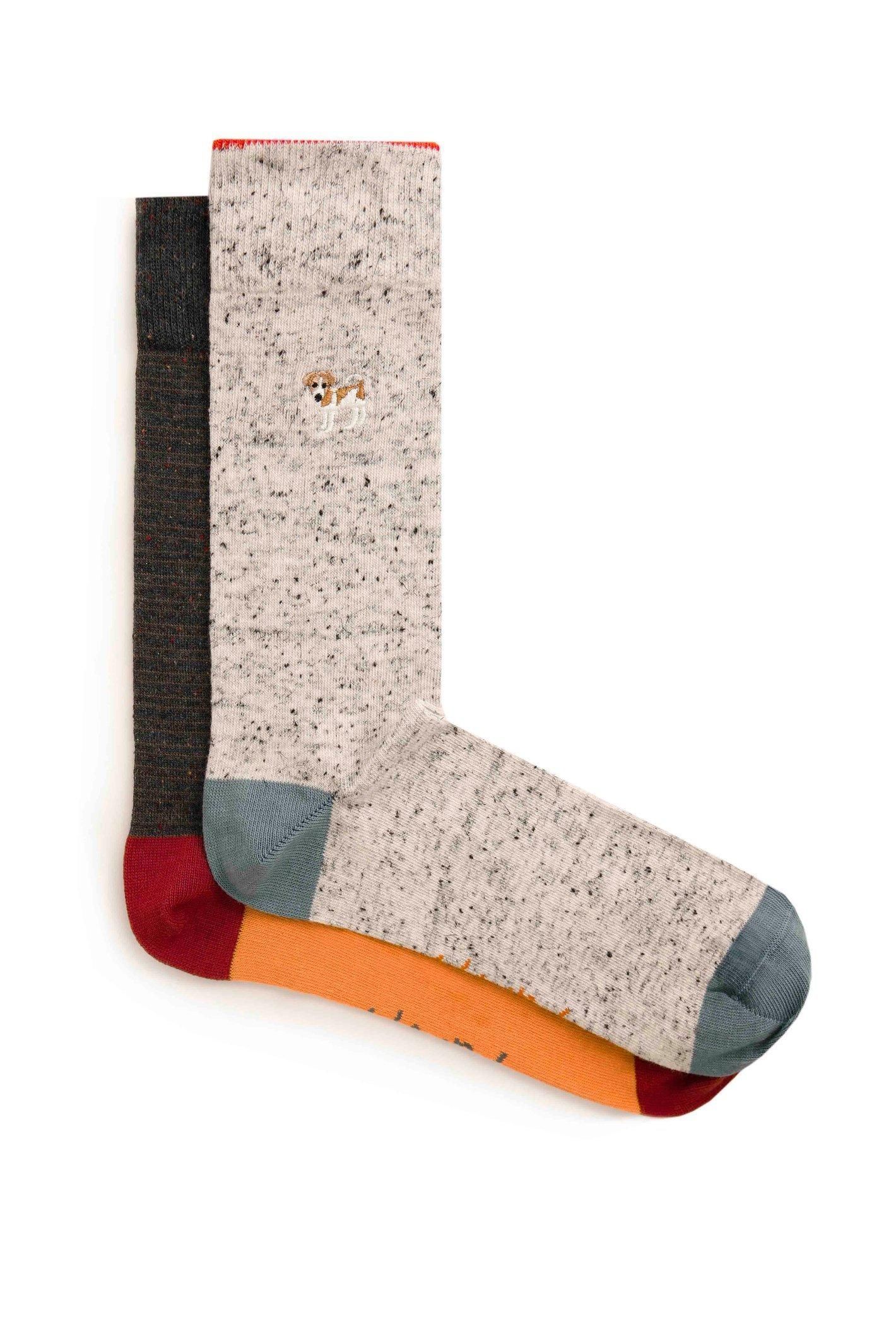 Weird Fish Men Moreton Socks 2 Pack in Dark Grey | Size: 7-11 | £8.95 ...