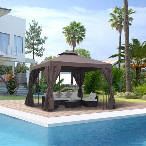 3 x 3m Garden Metal Gazebo...