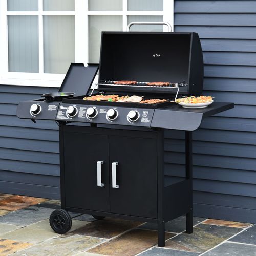 Outsunny Gas BBQ Grill 4 + 1...