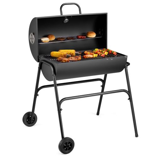 Portable Barrel Charcoal BBQ...