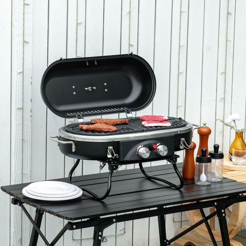 Foldable 2 Burner Gas BBQ...