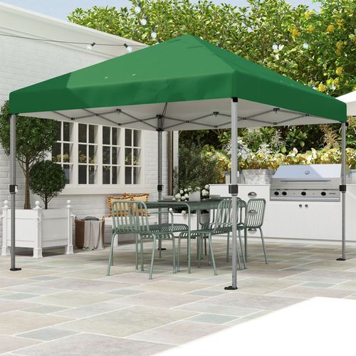 Outsunny 3 x 3(m) Pop Up Gazebo, Instant Shelter with 1-Button Push