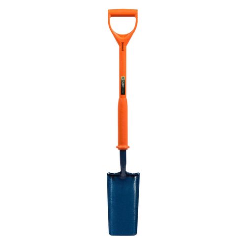 Shocksafe Insulated Cable Laying Shovel 28" - Narrow Trenches, BS8020:2002