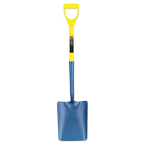 Taper-Mouth Builders Shovel with Lug - Fibreglass Polyfibre Handle for Construction