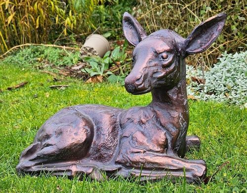 Laying Fawn Garden Sculpture...