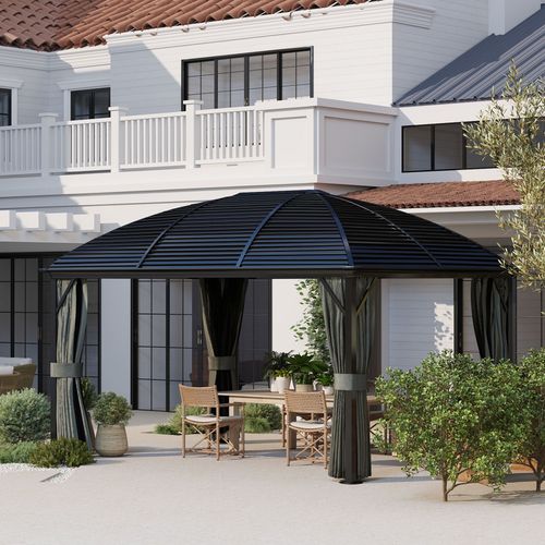 3 x 4m Hardtop Gazebo Aluminium Garden Pavilion