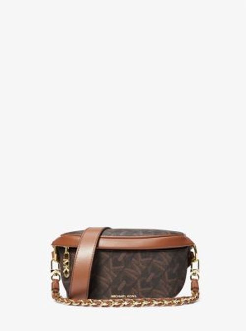 MK Slater Extra-Small Empire Signature Logo Sling Pack - Brown - Michael Kors