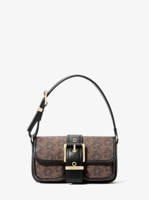 MK Colby Extra-Small Empire Signature Logo Shoulder Bag - Brown - Michael Kors