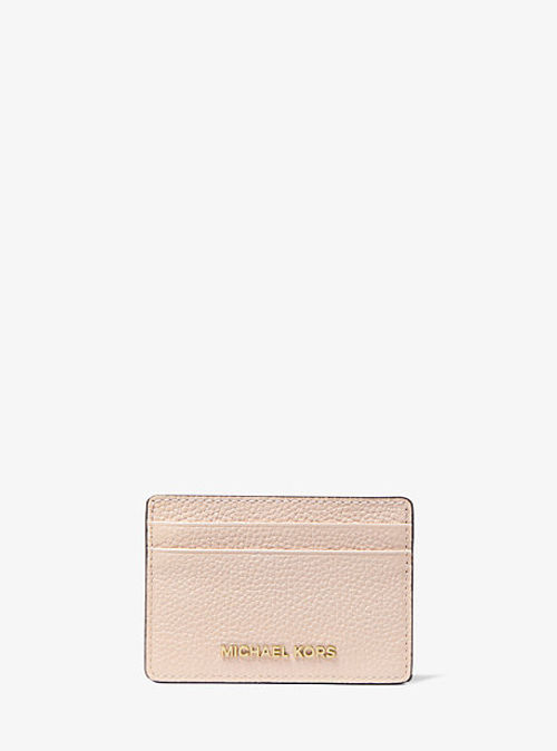 MK Pebbled Leather Card Case...