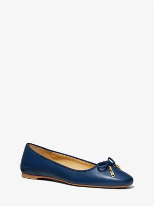 MK Nori Leather Ballet Flat -...