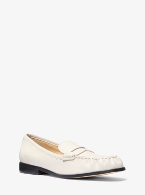 MK Carlson Leather Loafer - Natural - Michael Kors
