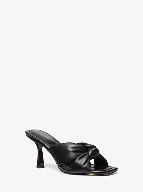 MK Elena Leather Sandal -...