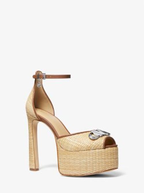 MK Martina Straw Peep-Toe...