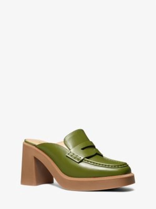 MK Eden Leather Platform Mule...