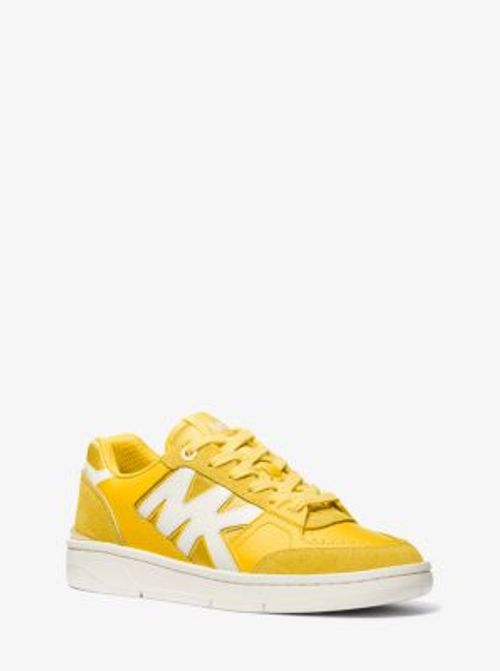 MK Rebel Leather Trainers - Yellow - Michael Kors