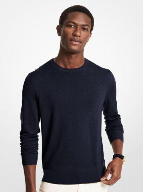 MK Merino Wool Jumper - Blue...