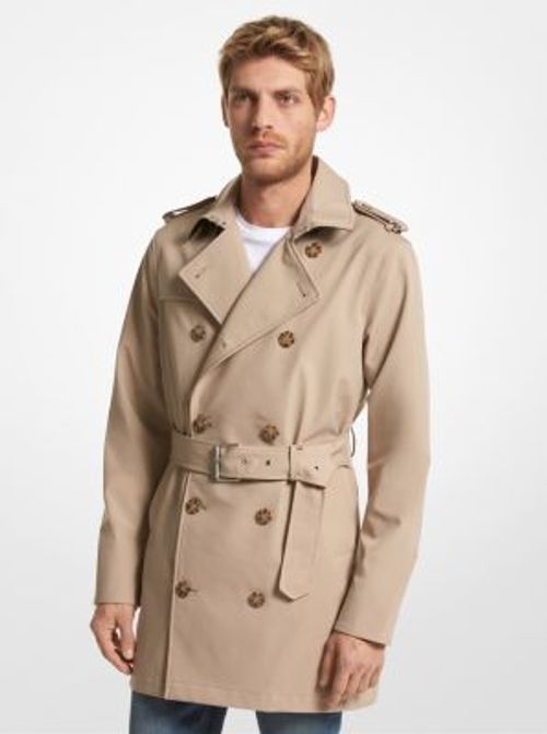 MK Woven Trench Coat - Natural - Michael Kors