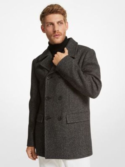 MK Donegal Wool Blend Coat -...