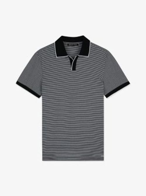 MK Striped Cotton Blend Polo...