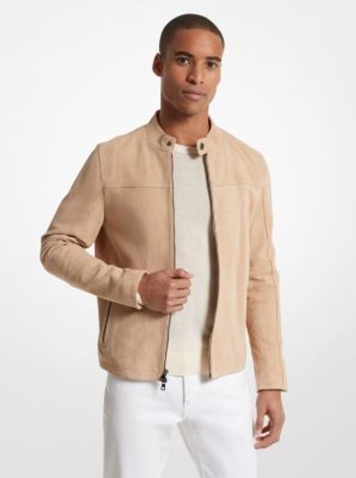 MK Suede Racer Jacket -...