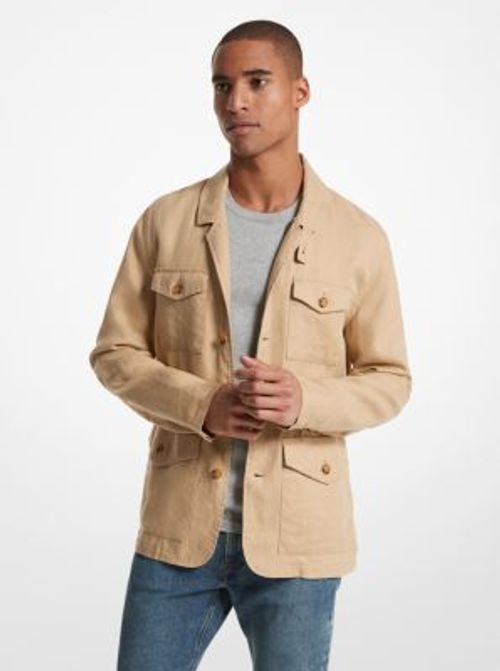 MK Linen Field Jacket -...