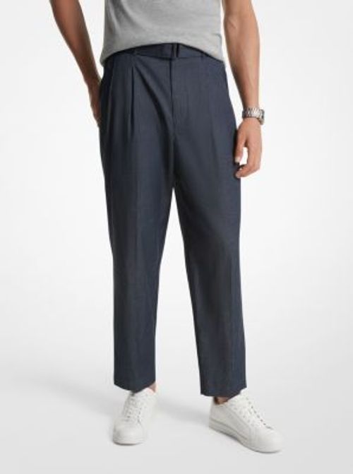 MK Chambray Belted Trousers -...