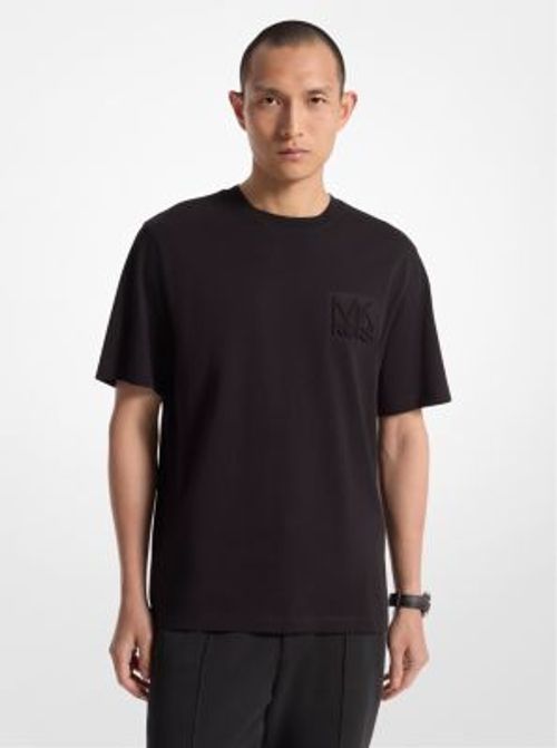 MK Logo Cotton T-Shirt -...