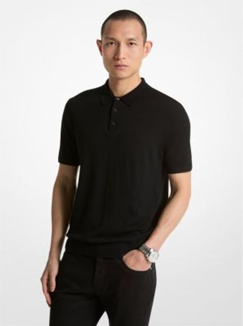 MK Merino Wool Polo Shirt -...