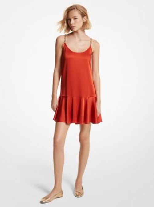 MK Crepe Chain Tank Dress -...