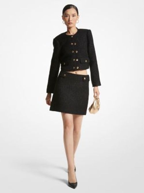 MK Metallic Tweed Mini Skirt...